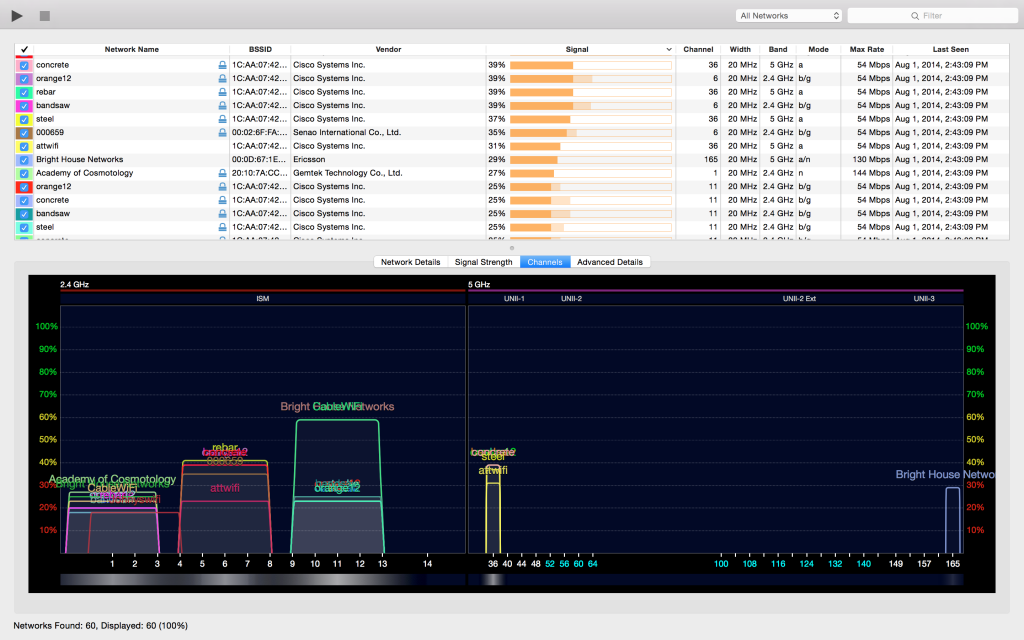 WiFi Explorer Screenshot 1