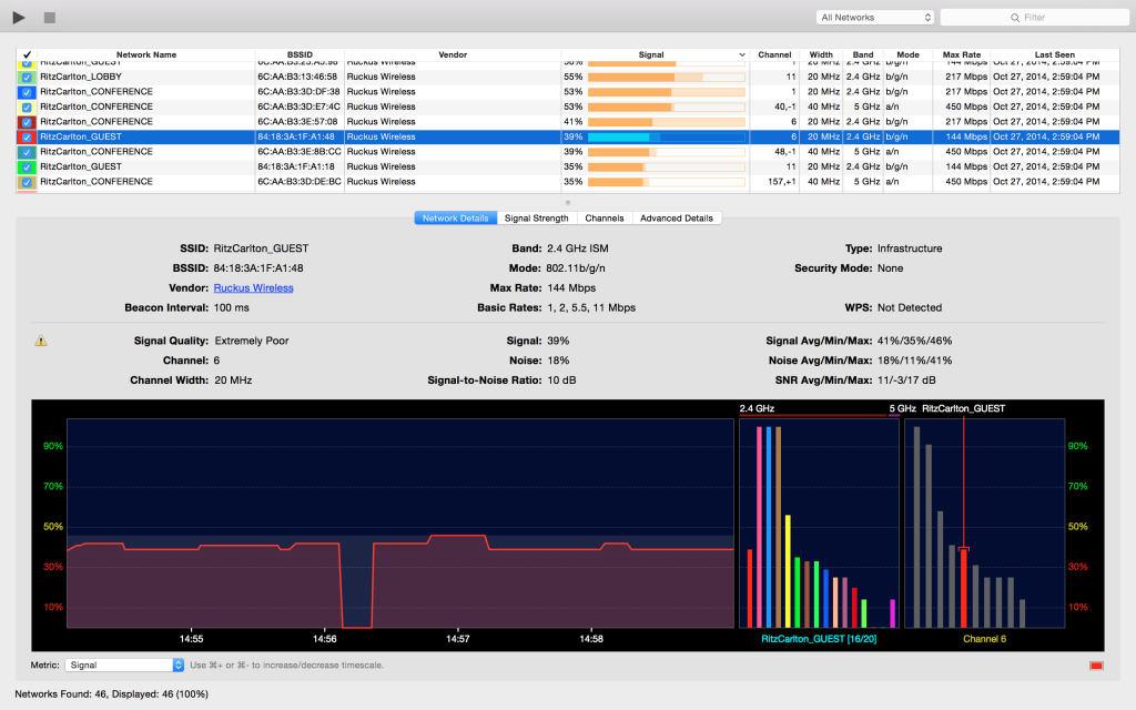 WiFi Explorer Screenshot 2